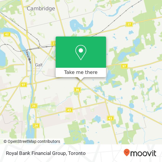 Royal Bank Financial Group map