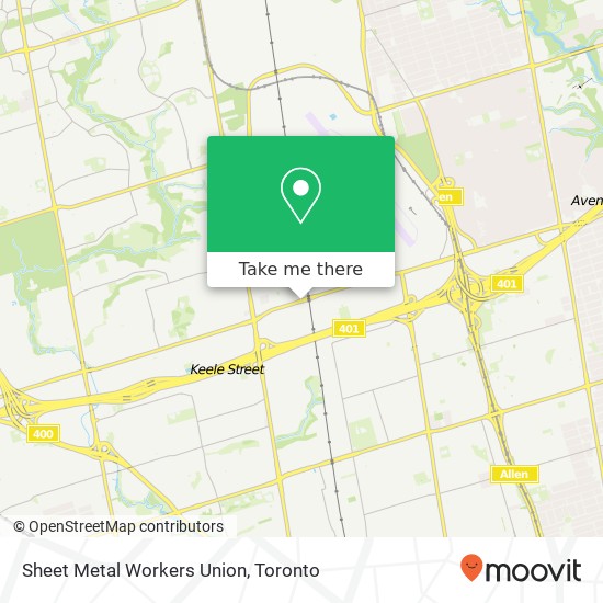 Sheet Metal Workers Union map