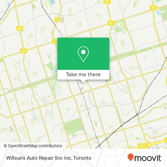 Willsun's Auto Repair Svc Inc map