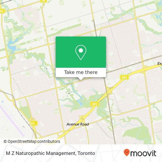 M Z Naturopathic Management map