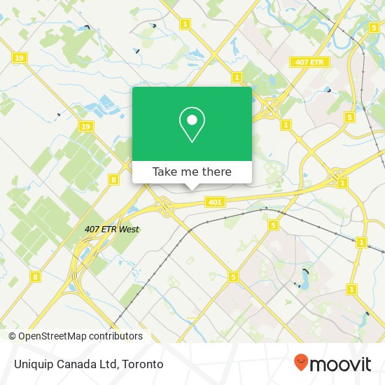 Uniquip Canada Ltd map
