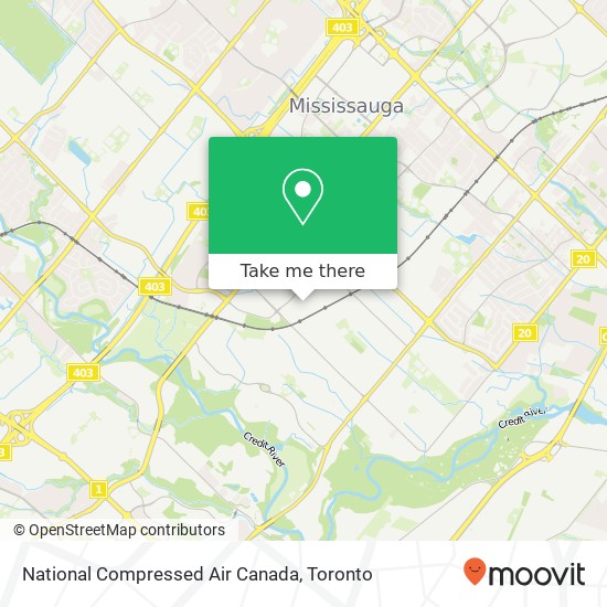 National Compressed Air Canada map