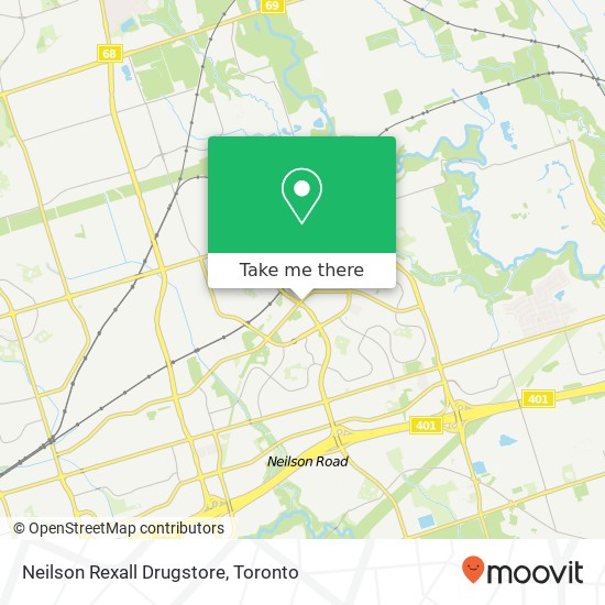 Neilson Rexall Drugstore map