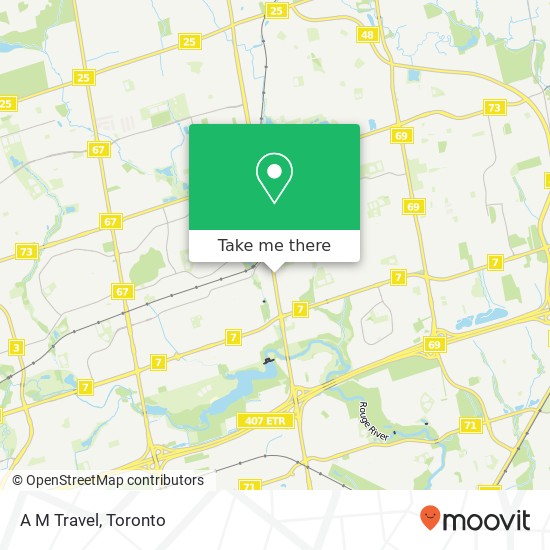 A M Travel map