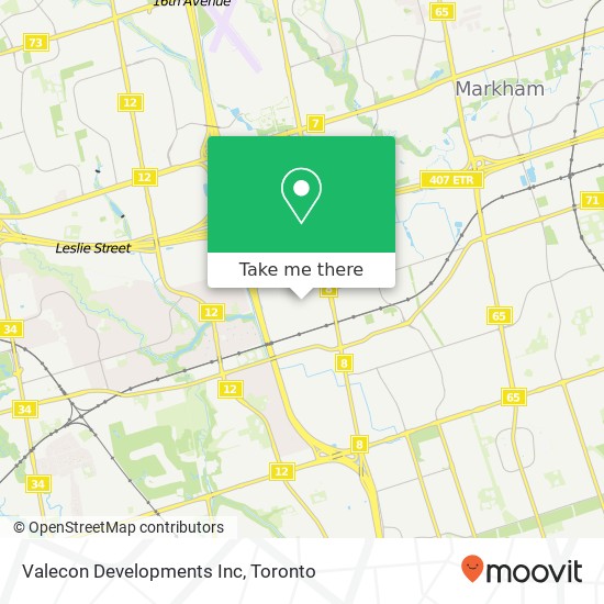 Valecon Developments Inc map