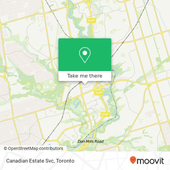 Canadian Estate Svc map