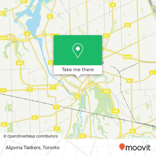 Algoma Tankers map