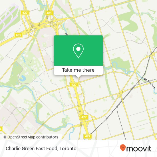 Charlie Green Fast Food map
