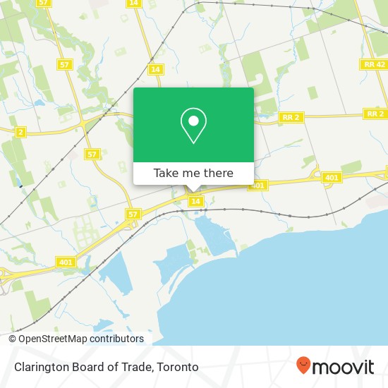 Clarington Board of Trade map