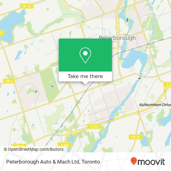 Peterborough Auto & Mach Ltd map