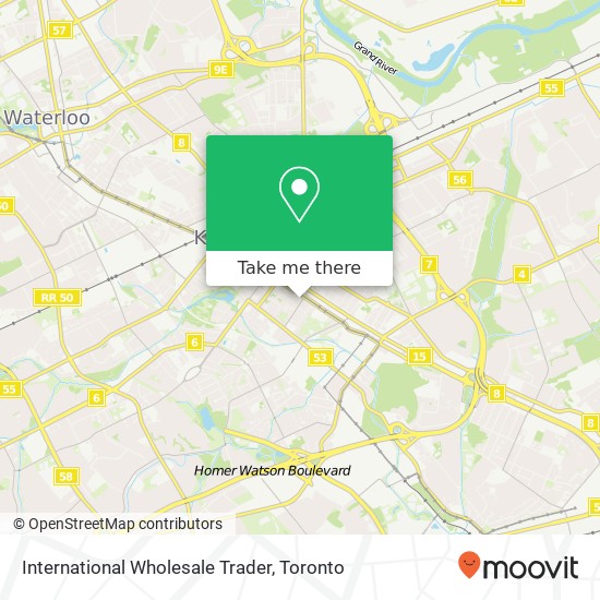 International Wholesale Trader map