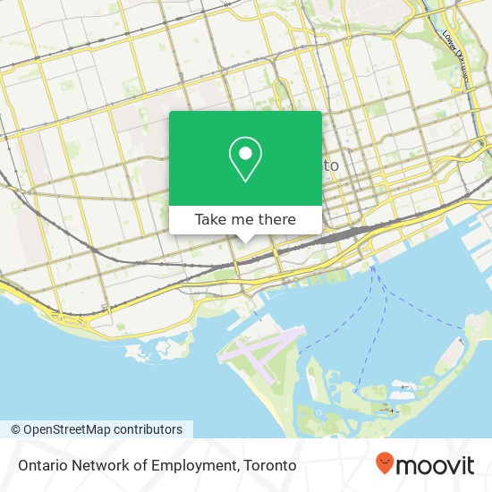 Ontario Network of Employment map