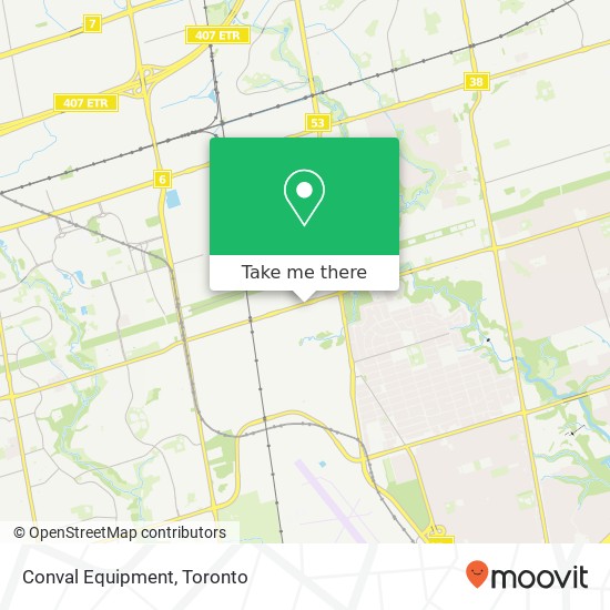 Conval Equipment map