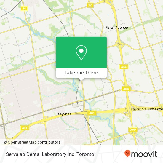 Servalab Dental Laboratory Inc map