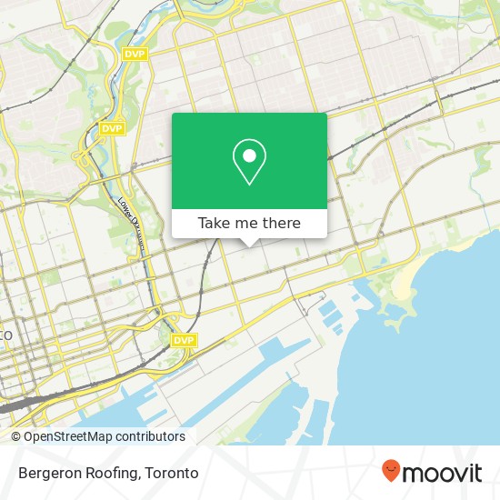 Bergeron Roofing map