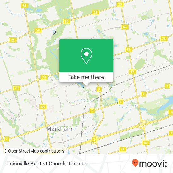 Unionville Baptist Church map