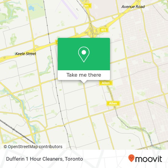 Dufferin 1 Hour Cleaners plan