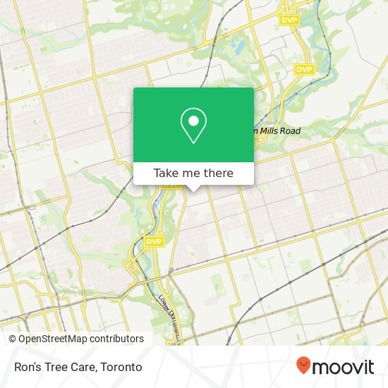 Ron's Tree Care map