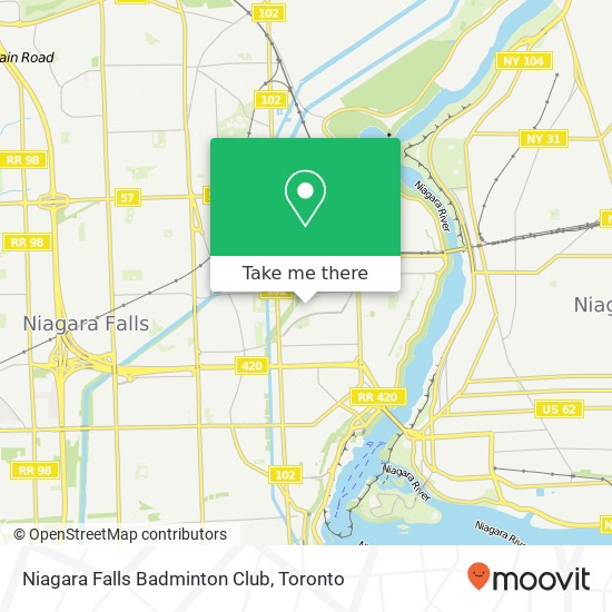 Niagara Falls Badminton Club map
