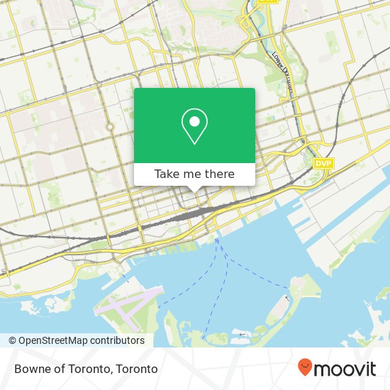 Bowne of Toronto map