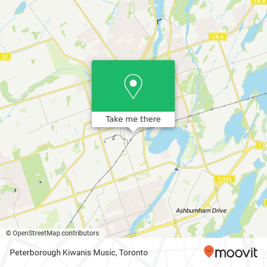 Peterborough Kiwanis Music map