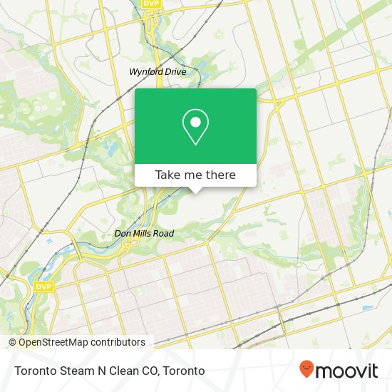 Toronto Steam N Clean CO map