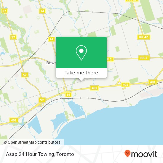 Asap 24 Hour Towing map