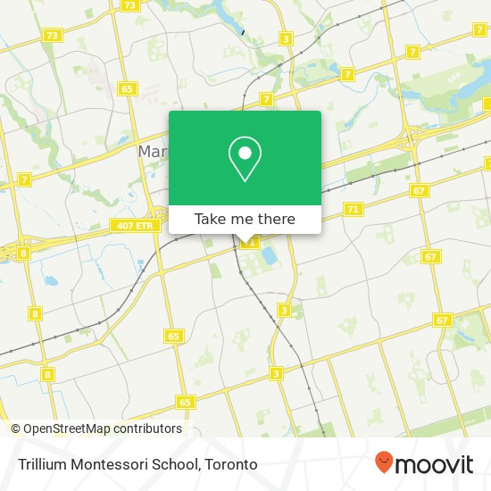 Trillium Montessori School map