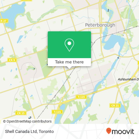 Shell Canada Ltd map