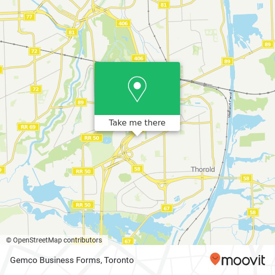 Gemco Business Forms map