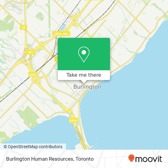 Burlington Human Resources map