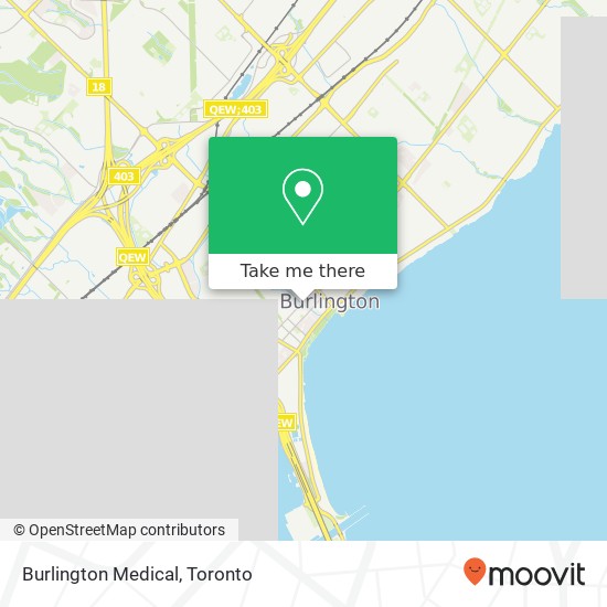 Burlington Medical map