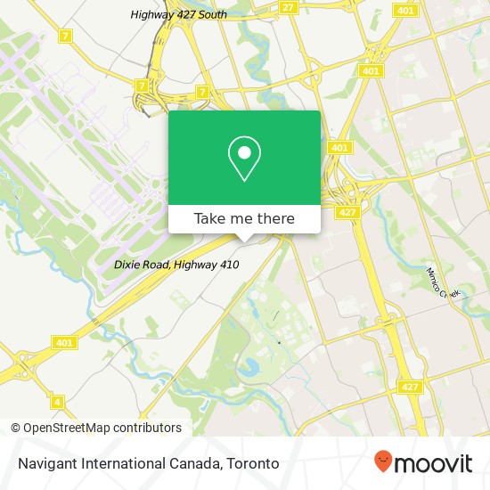 Navigant International Canada map