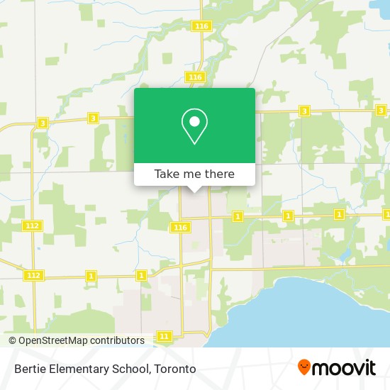 Bertie Elementary School map