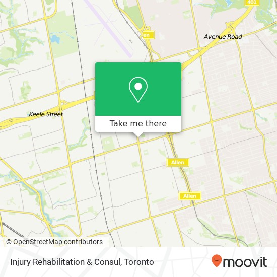 Injury Rehabilitation & Consul map