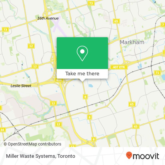 Miller Waste Systems map