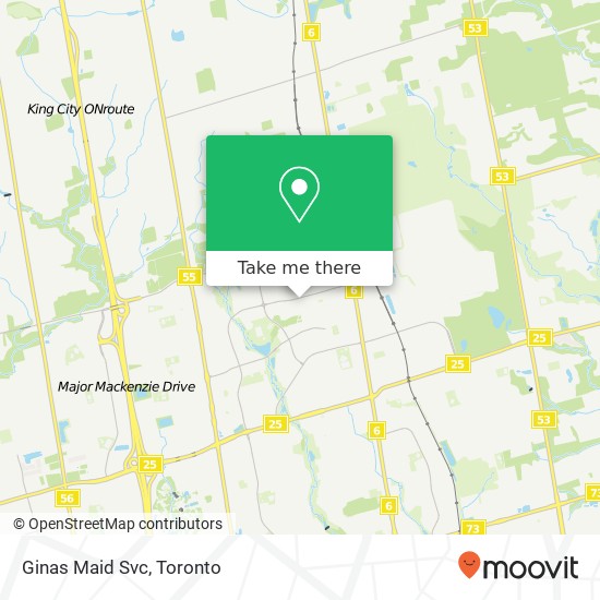 Ginas Maid Svc map