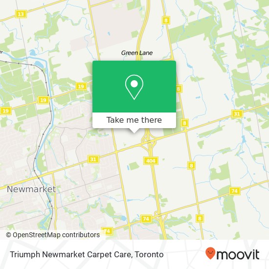 Triumph Newmarket Carpet Care map