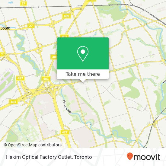 Hakim Optical Factory Outlet map