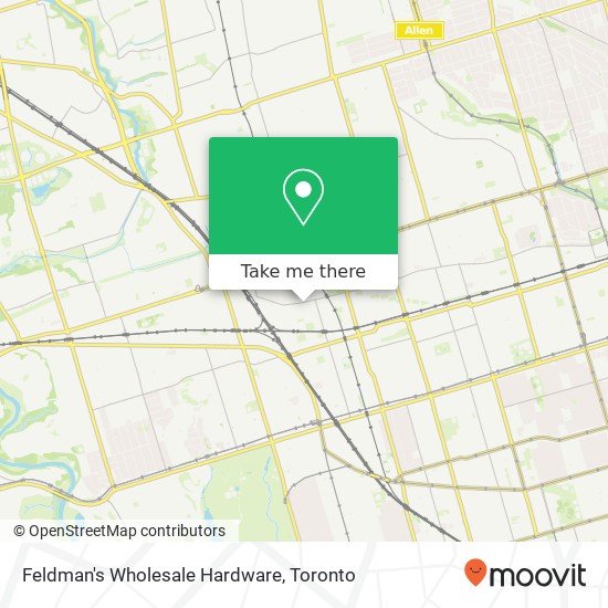 Feldman's Wholesale Hardware map