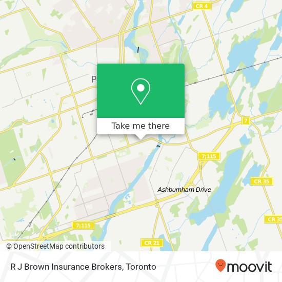 R J Brown Insurance Brokers map