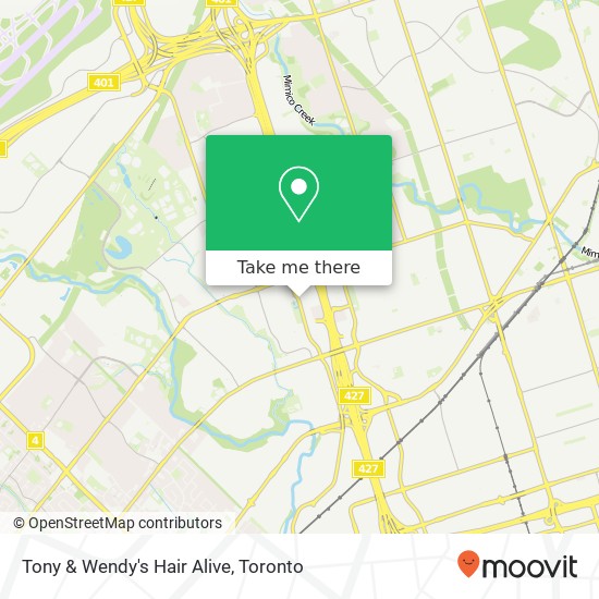 Tony & Wendy's Hair Alive map