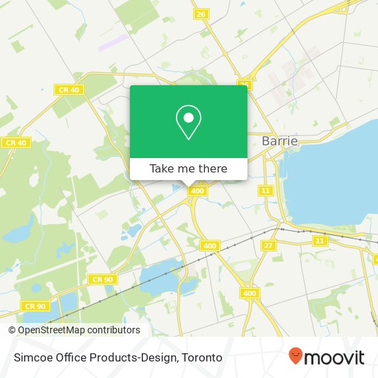 Simcoe Office Products-Design map