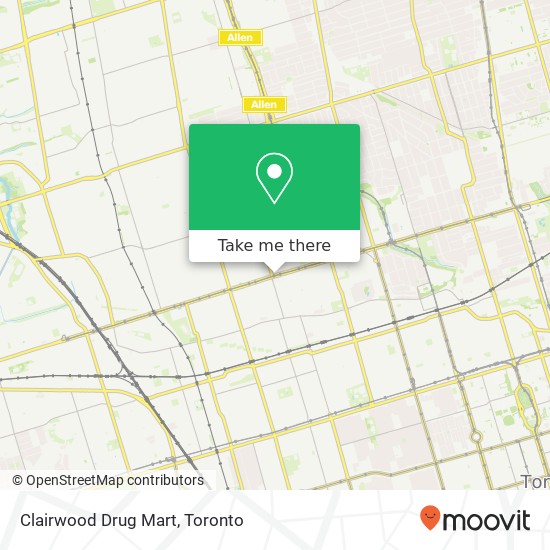Clairwood Drug Mart map
