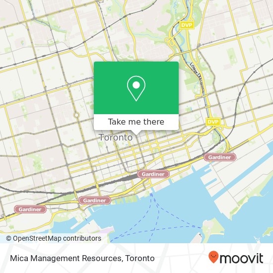 Mica Management Resources map