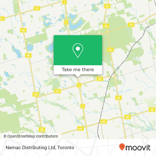 Nemac Distributing Ltd map