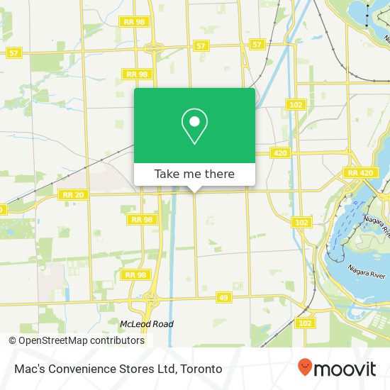 Mac's Convenience Stores Ltd map