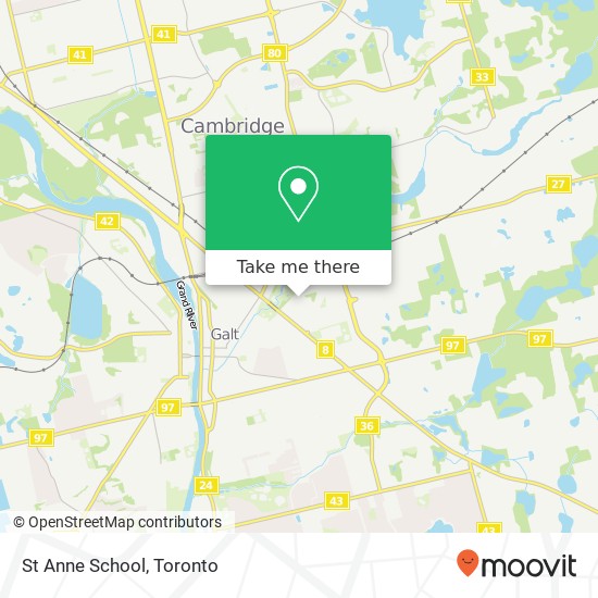 St Anne School map