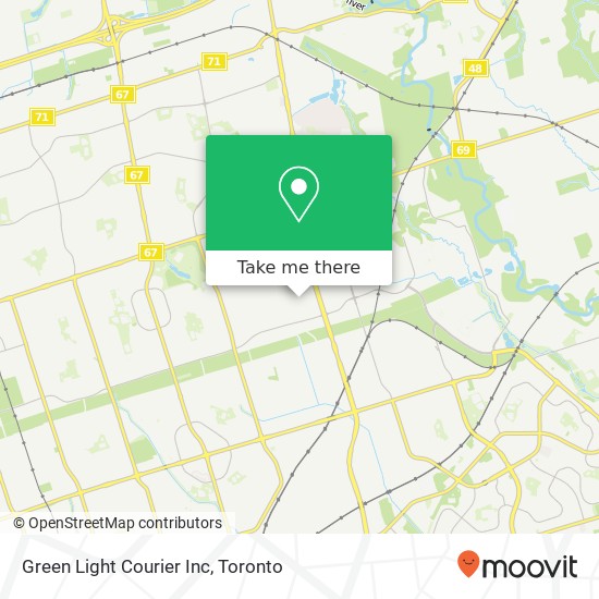 Green Light Courier Inc map