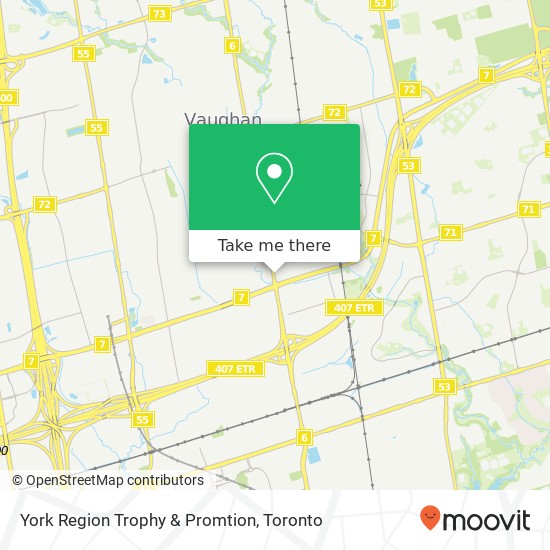 York Region Trophy & Promtion map